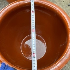 久松窯　漬物容器　丸壺　陶器製　蓋付き 6点セットの画像