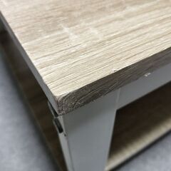 1200w コーヒーテーブル？　ローテーブル　白＆木目の画像