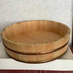寿司桶　ちらし寿司　そうめん　おひつ　飯台　銅タガ　天然木　さわ...