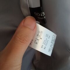 ★M★ハーフコート★ノーカラー★ライトグレー★シンプルの画像