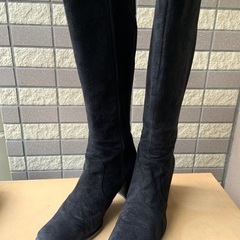 Melange★ロングブーツ 24cm クロシルキー