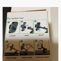 未使用に近い　車載用ホルダー　スマホホルダー　吸盤式の画像
