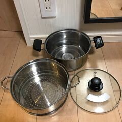 ステンレス製 蒸し器 せいろ（直径 21㎝）の画像