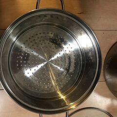 ステンレス製 蒸し器 せいろ（直径 21㎝）の画像