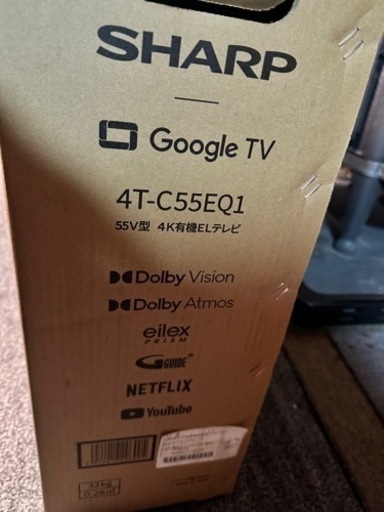 シャープ 4k 有機EL テレビ 4T-C55EQ1