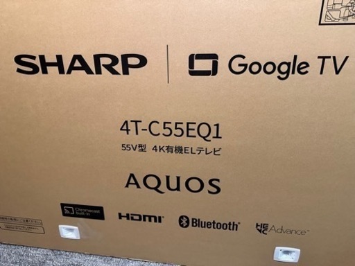 シャープ 4k 有機EL テレビ 4T-C55EQ1