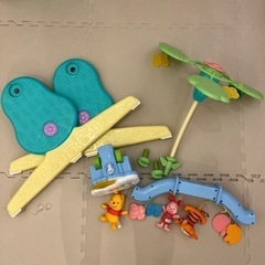 【美品】くまのプーさん えらべる回転 6WAYジムにへんしんメリーの画像