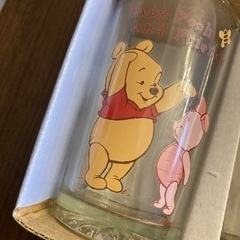 くまのプーさん　ガラスコップ　ベビーグラスの画像