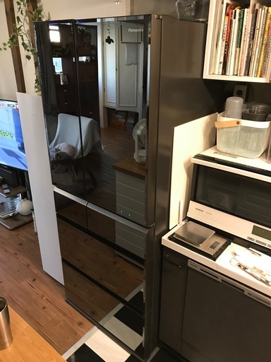 パナソニック冷蔵庫 NR-F602WPV 601L オブシディアンミラー