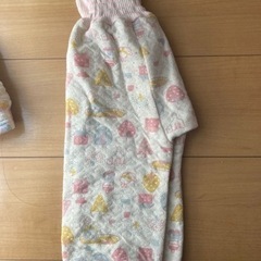 子供服　パジャマ　中古　腹巻き付きズボン　ピンク③の画像