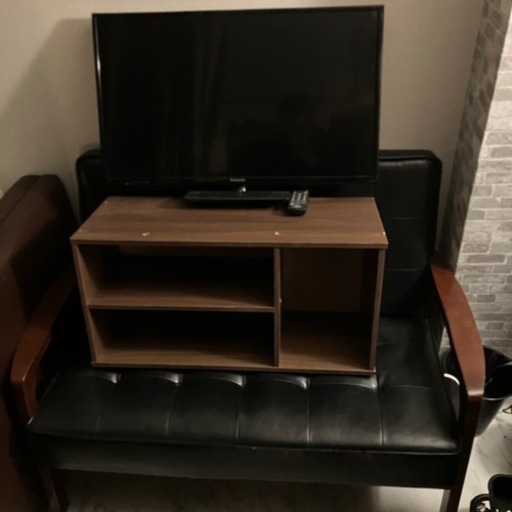 32型テレビ　ソファ　テレビ台　3点まとめて