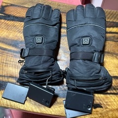 電熱グローブ　乾電池式　L 黒　新品