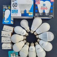 LEDライト電球等　パナソニック、東芝、フィリップス等11個+おまけ