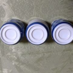 昭和レトロ　茶碗蒸し用蓋付きの食器　3個セットの画像