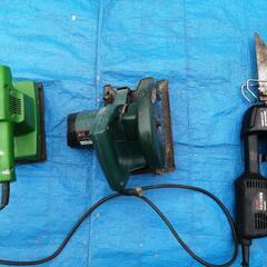 ★格安処分★電動工具３点セット（電動ノコギリ・丸ノコ・サンダー）の画像