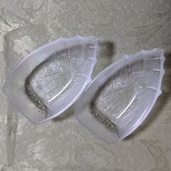 昭和レトロ　ガラス食器　たけのこ　2個セット