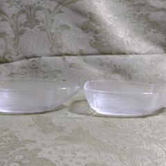 昭和レトロ　ガラス食器　たけのこ　2個セットの画像