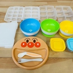 【離乳食】食器セット　マンチキン吸盤皿もアンパンマンも！