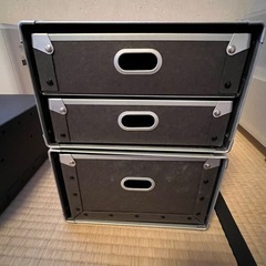 無印良品 硬質パルプボックス(ブラック) 引き出し 2個セット