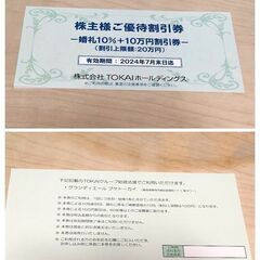 値下げ　TOKAIホールディングス 株主優待券