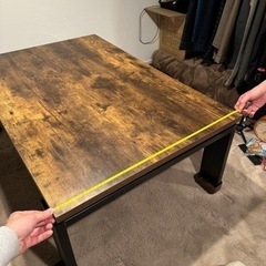 【お譲りします】ニトリ　コタツ　ブラウン　105×70 フラットヒーターの画像