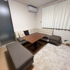 定価20万！　ソファー&ダイニングテーブルセット
