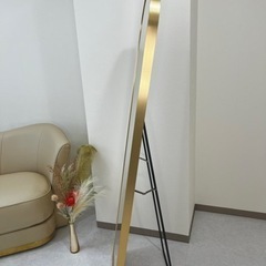 【東京都調布市】Francfranc フランフランゴールドフレームミラーの画像