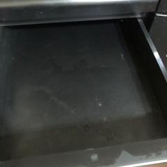 米びつ付きレンジ台　黒の画像