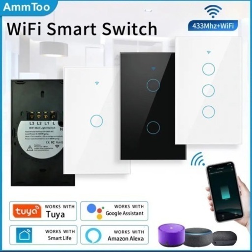 【新品】Wi-Fi スマートブレーカー スマホやAlexa、Googleで家電を操作、プログラムタイマー可能