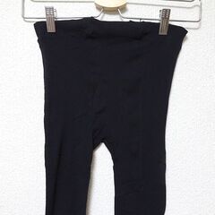 未使用　80デニールタイツ マチ付き M〜L ブラック　黒　ナイロン100％の画像