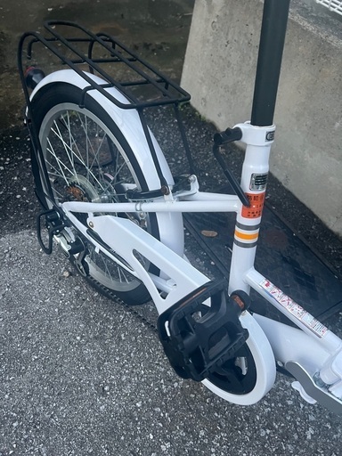 折りたたみ　自転車　カゴ、荷台、ギア付き