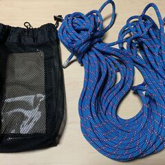ロープ／ザイル　BEAL（べアール）8mmランド　30m　青　未使用