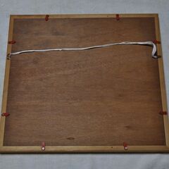 真作（Y・HOSOTANI）細谷幸夫/滞船柱画　アジア　田舎　舟　川　山　（水彩画）の画像