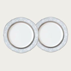 ノリタケ　ハンプシャープラチナ 23cmアクセントプレートペア