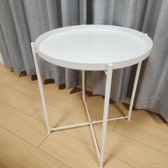 IKEA GLADOM 丸テーブル 白 44センチ