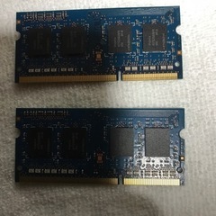  D D R3  ノートパソコン用　2GB 二枚セットの画像