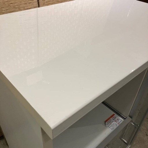 《売約済》食器棚　レンジボード　キッチン収納　レンジラック　サイドボード　白家具　レンジ台　キッチン　棚　検　ニトリ　nitori 中村敬木工　キッチンカウンター　ポスティア