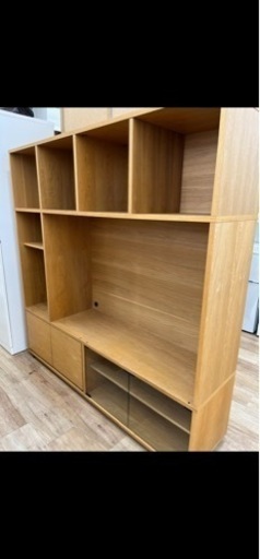 最終SALE！『無印良品　スタッキングキャビネット』Cセット『オーク材』