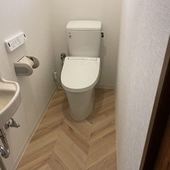 トイレのリフォーム　壁紙