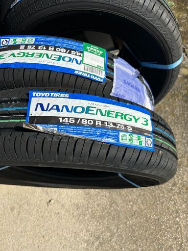 新品タイヤ　TOYO ナノエナジー3　145/80 R13 75 S  国産 2023年製 新品 4本セット
