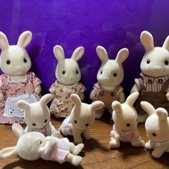 取引き中　シルバニアファミリー　うさぎの家族9体セット