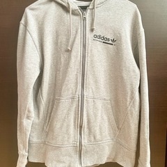 決まりました★adidas originals 厚手フーディーパーカー　ユニセックス　グレーの画像