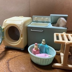 シルバニアファミリー　トイレ　風呂　洗濯機　水回りセットの画像