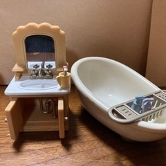 シルバニアファミリー　トイレ　風呂　洗濯機　水回りセットの画像