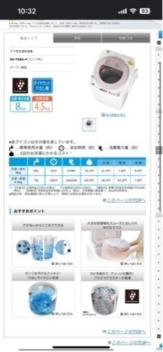 洗濯乾燥機付き取りに来てくれる方１万５千