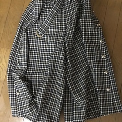 状態良好　AVANA LADY ウールキュロットチェックパンツ