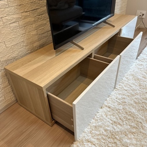 【美品】IKEAのベストー（BESTÅ）テレビ台収納あり