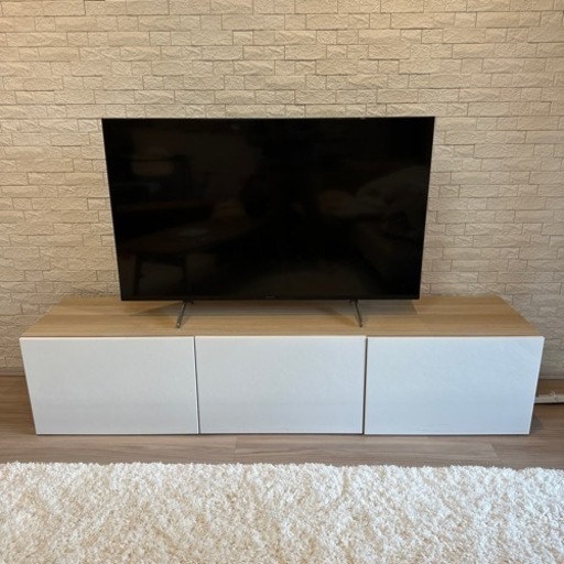 【美品】IKEAのベストー（BESTÅ）テレビ台収納あり