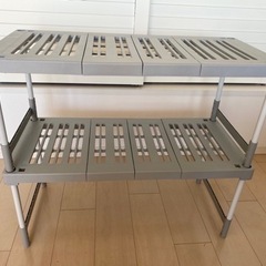可動式棚二個セット　スタッキング可能の画像