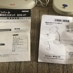 新品★ 蛍光灯電気スタンド・２点セットの画像